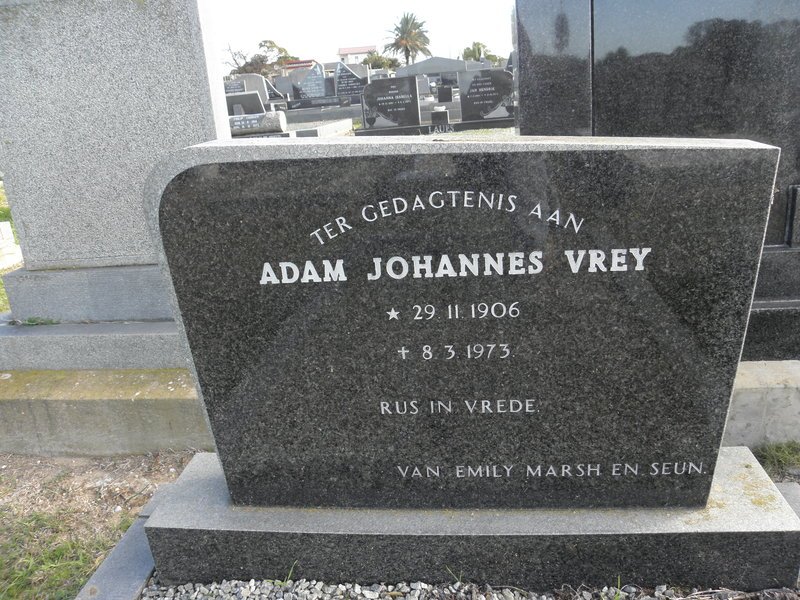 VREY Adam Johannes 1906-1973