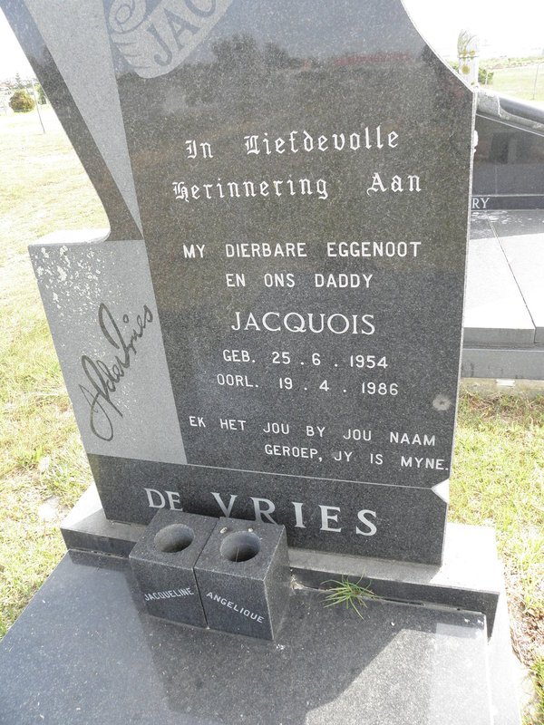 VRIES Jacquois, de 1954-1986