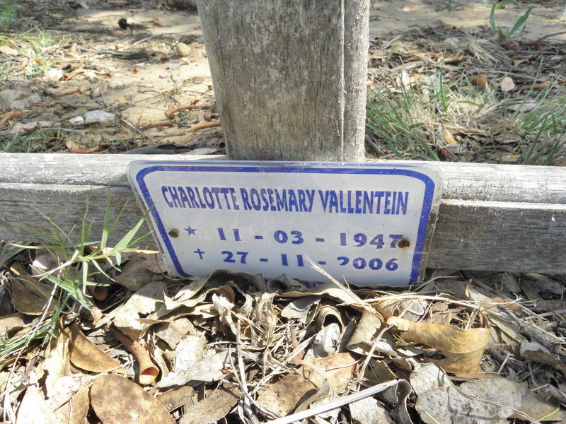 VALLENTEIN Charlotte Rosemary 1947-2006