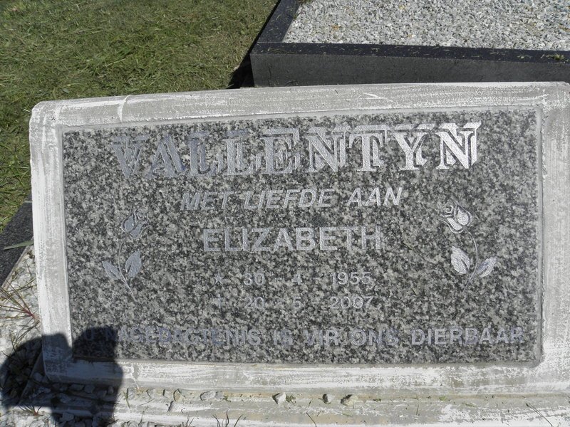 VALENTYN Elizabeth 1955-2007