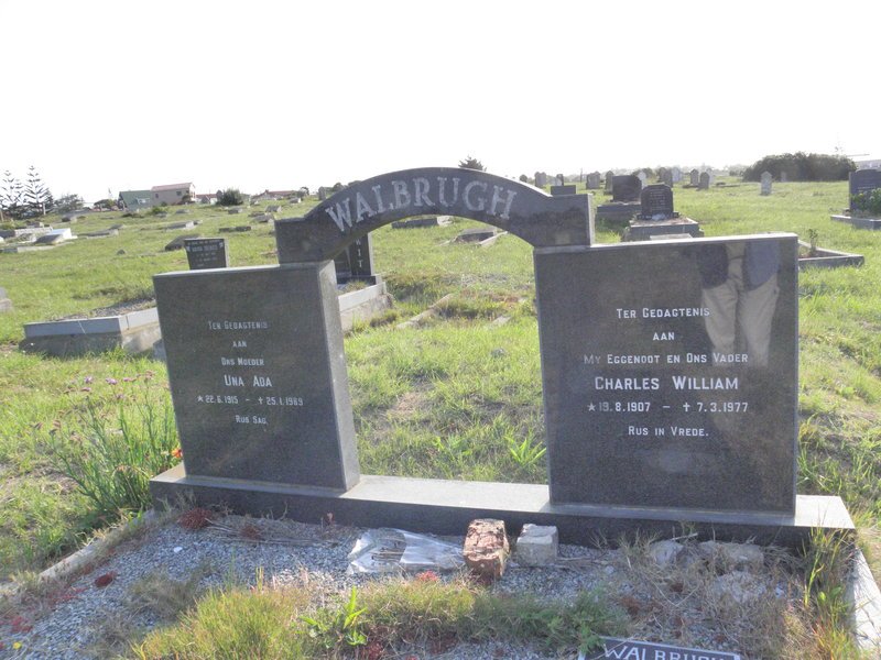 WALBRUGH Charles William 1907-1977 &amp; Una Ada 1915-1989