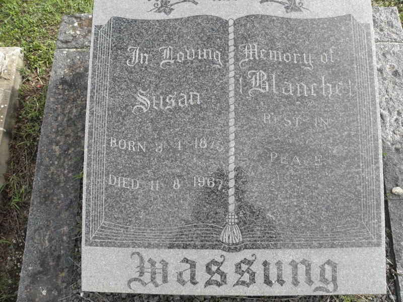 WASSUNG Susan 1875-1967