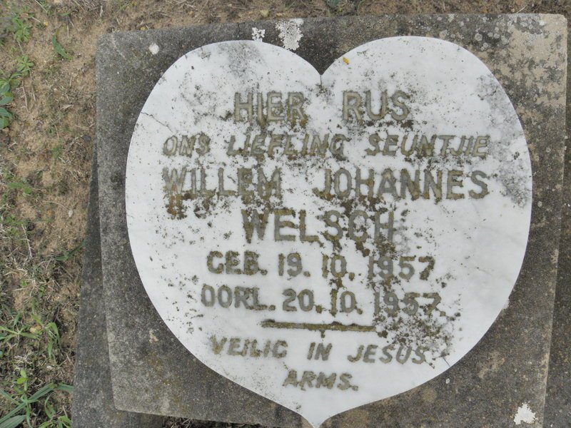 WELSCH Willem Johannes 1957-1957