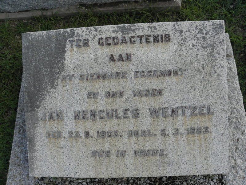 WENTZEL Jan Hercules 1903-1963