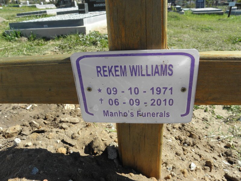 WILLIAMS Rekem 1971-2010