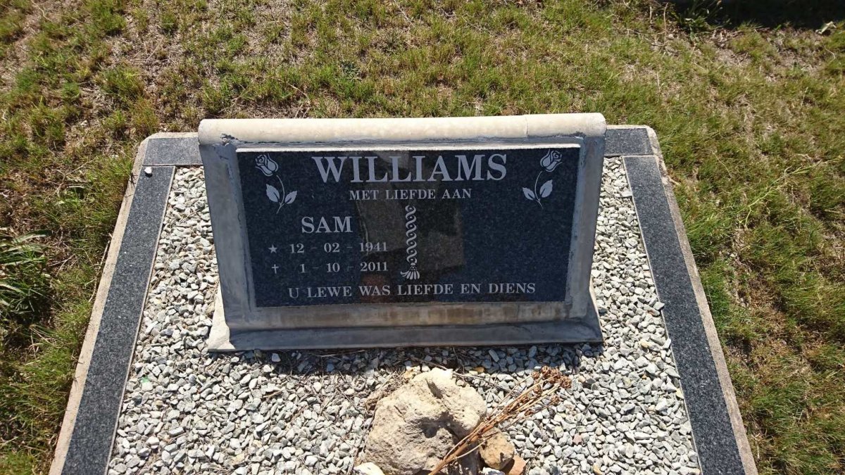 WILLIAMS Sam 1941-2011