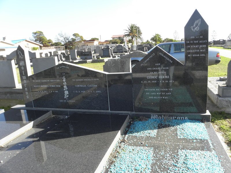 WOLMARANS Wilhelm Marthinus Petrus 1922-1989 &amp; Cornelia Castina 1928-2005 :: WOLMARANS Cedric Herme 1956-1974