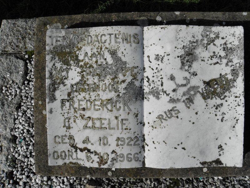ZEELIE Frederick C. 1922-1966
