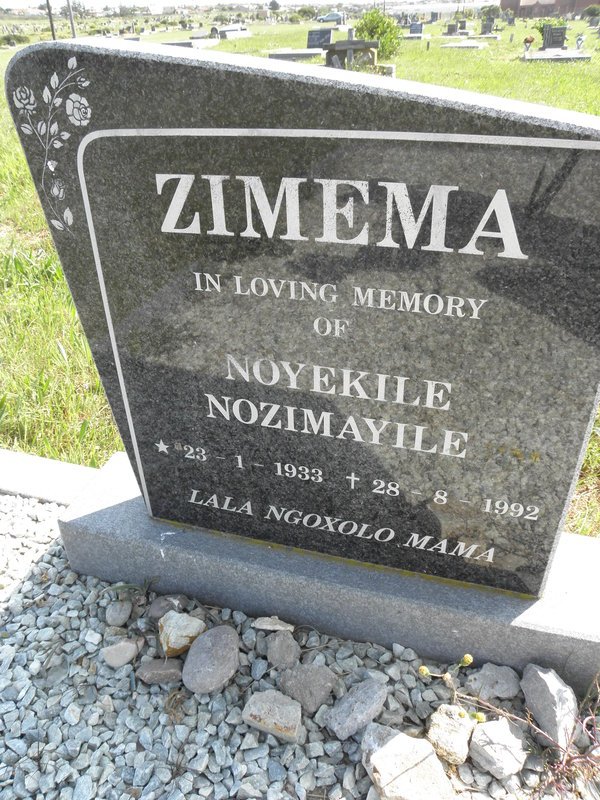 ZIMEMA Noyekile Nozimayile 1933-1992