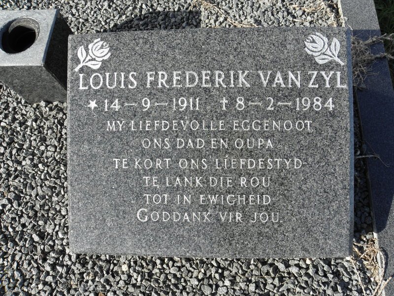 ZYL Louis Frederik, van 1911-1984