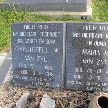 ZYL Christoffel W., van 1905-1979 &amp; Maria M. 1924-1995