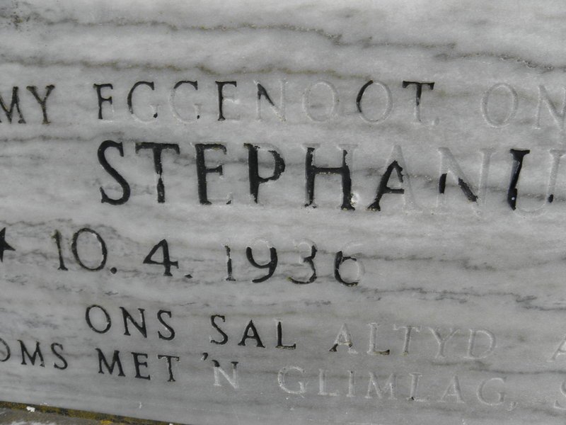ZYL Stephanus Petrus, van 1936-1986