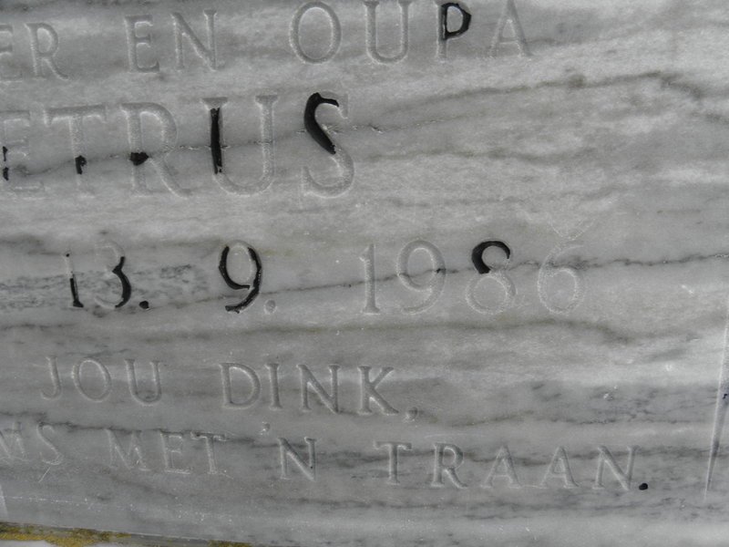 ZYL Stephanus Petrus, van 1936-1986