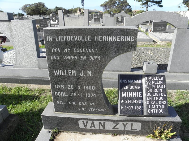 ZYL Willem J.M., van 1900-1974 &amp; Minnie 1906-1989