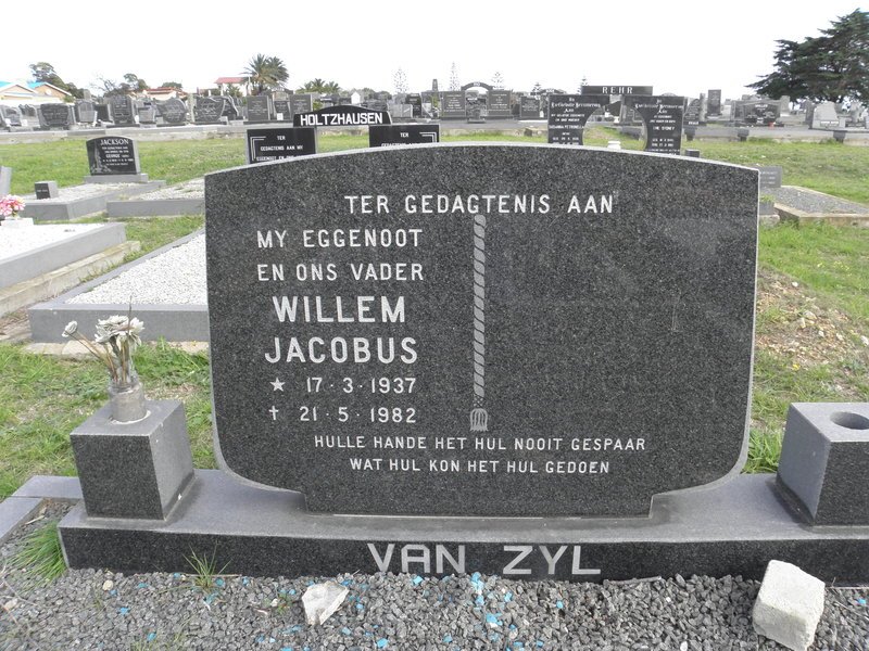 ZYL Willem Jacobus, van 1937-1982
