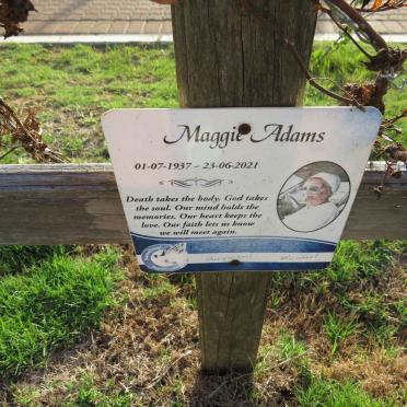 ADAMS Maggie 1937-2021