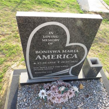 AMERICA Boniswa Maria 1954-2021