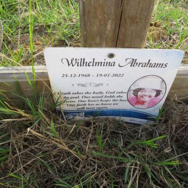 ABRAHAMS Wilhelmina 1948-2022
