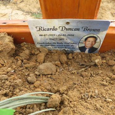 BROWN Ricardo Duncan 1959-2024
