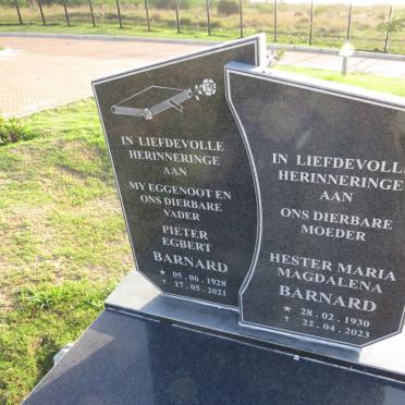 BARNARD Pieter Egbert 1928-2021 & Hester Maria Magdalena 1930-2023