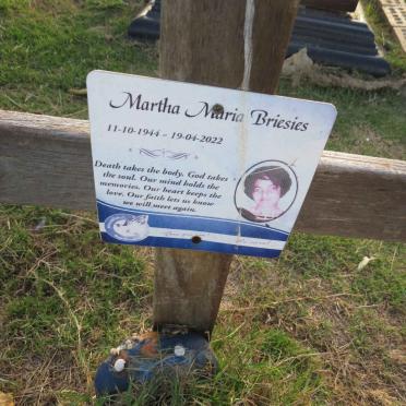 BRIESIES Martha Maria 1944-2022