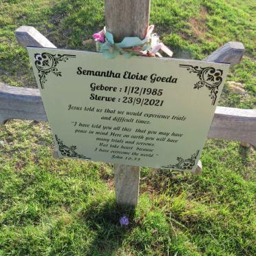 GOEDA Semantha Eloise 1985-2021
