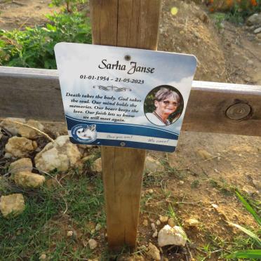 JANSE Sarah 1954-2023