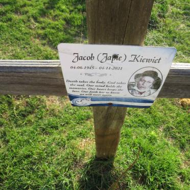 KIEWIET Jacob 1945-2021