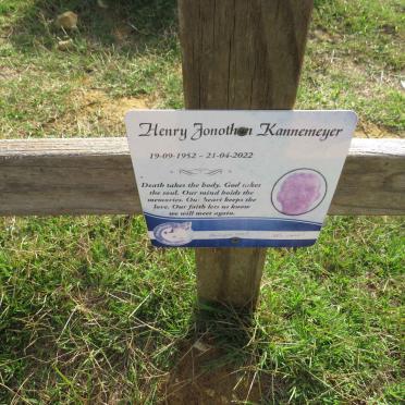 KANNEMEYER Henry Jonothan 1952-2022