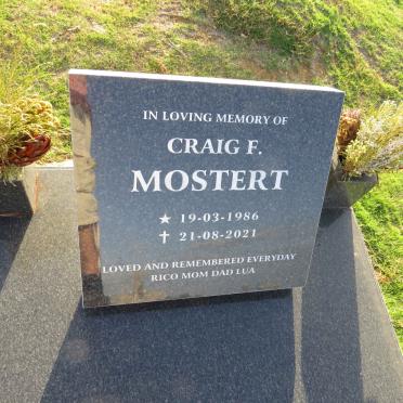 MOSTERT Craig F. 1986-2021