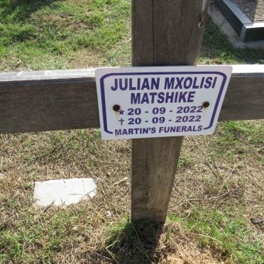 MATSHIKE Julian Mxolisi 2022-2022