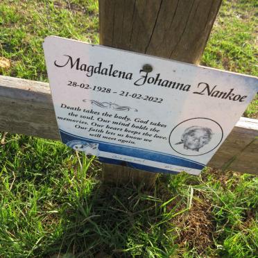 NANKOE Magdalena Johanna 1928-2022