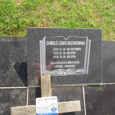 NDZONGWANA Dambile Lenks 1951-2022