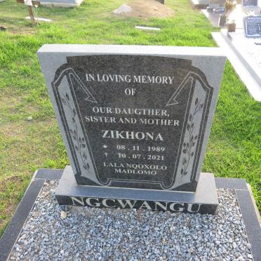 NGCWANGU Zikhona 1989-2021