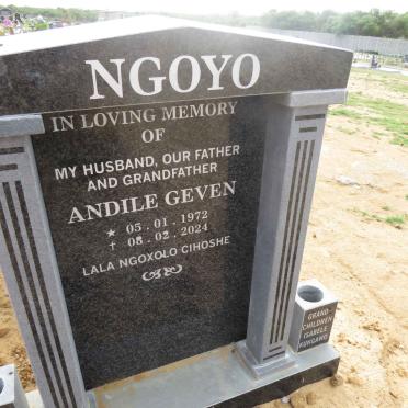 NGOYO Andile Geven 1972-2024