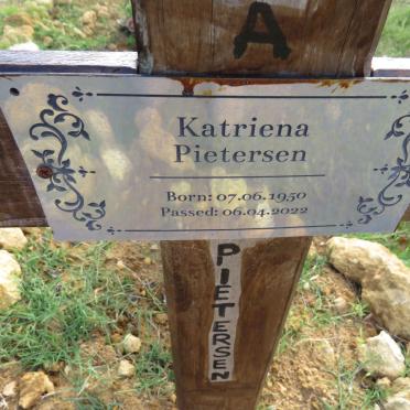 PIETERSEN Katriena 1950-2022