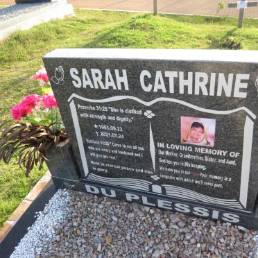 PLESSIS Sarah Cathrine, du 1951-2021