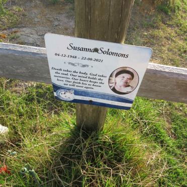 SOLOMONS Susanna 1948-2021