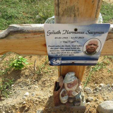 SAAYMAN Goliath Hermanus 1945-2023