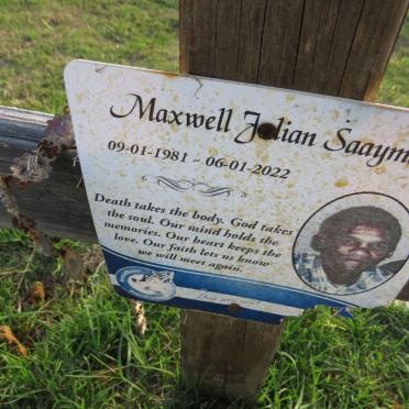 SAAYMAN Maxwell Julian 1981-2022