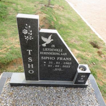 TSHO Sipho Frans 1962-2022