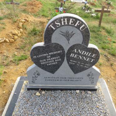 TSHEFU Andile Bennet 1969-2022