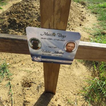THYS Mazzie 1960-2023 & Tololo MBEKA 1962-2023