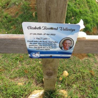 VALLENTYN Elizabeth Rosmond 1940-2022