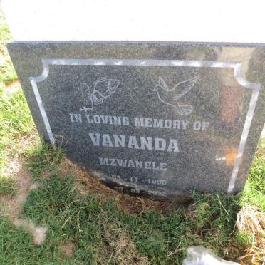 VANANDA Mzwanele 1990-2022