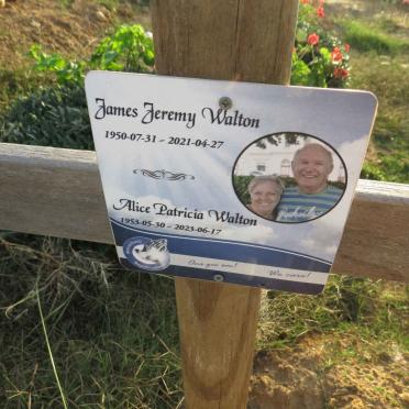 WALTON James Jeremy 1950-2021 & Alice Patricia 1953-2023