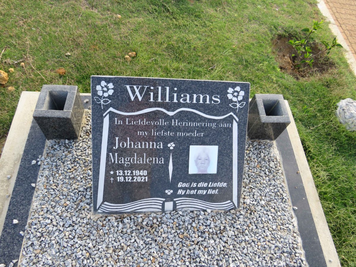 WILLIAMS Johanna Magdalena 1940-2021