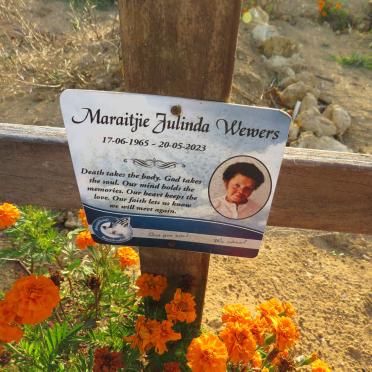 WEWERS Maraitjie Julinda 1965-2023