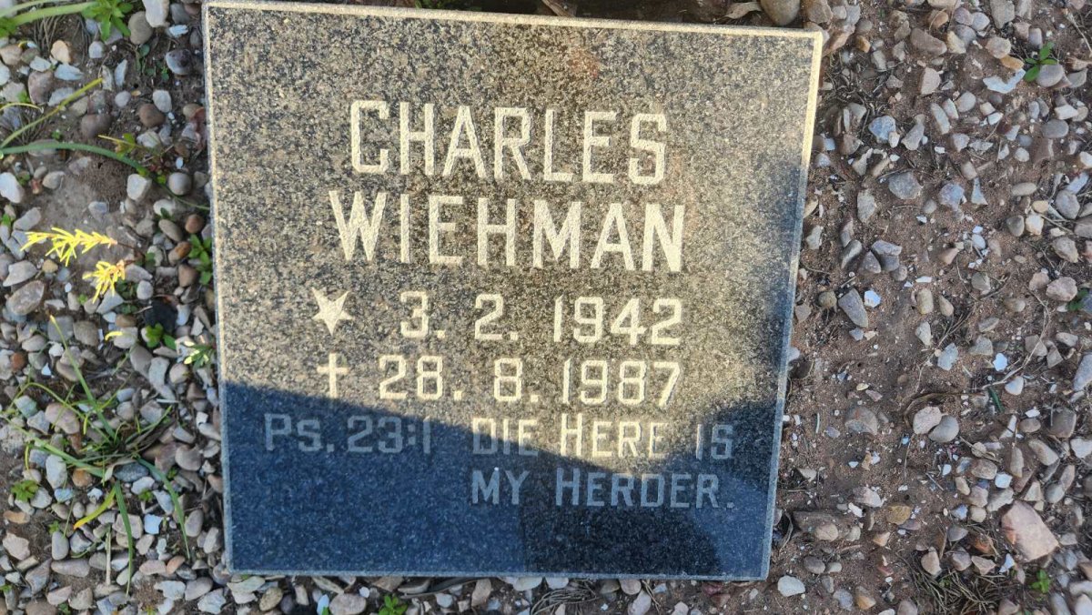 WIEHMAN Charles 1942-1987