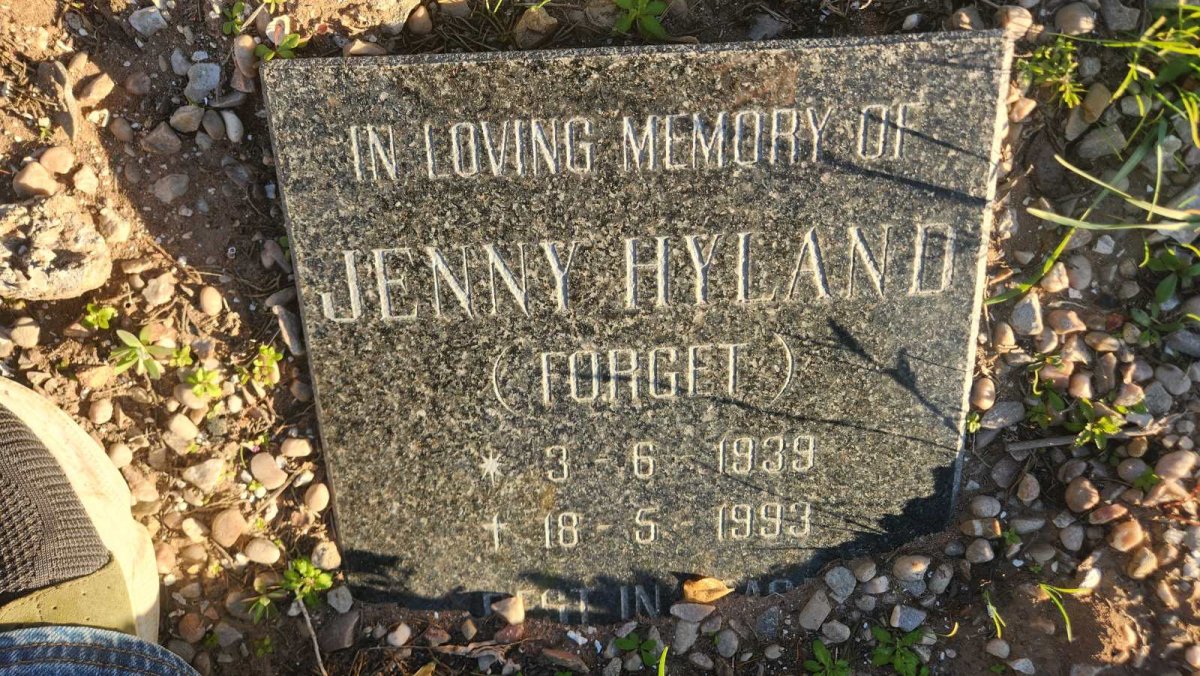 HYLAND Jenny nee FORGET 1939-1993